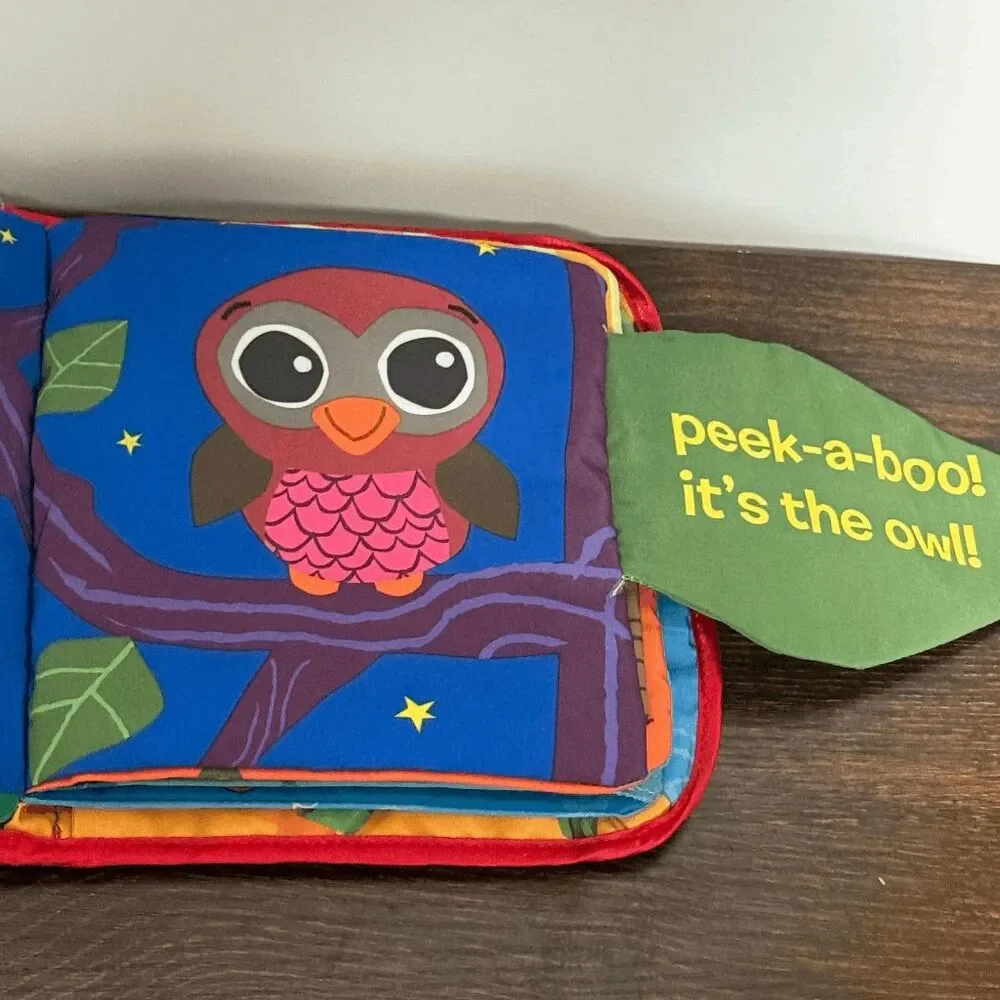 Lamaze Peek A Boo Forest quilted interactive age 6M+ baby book NWOT